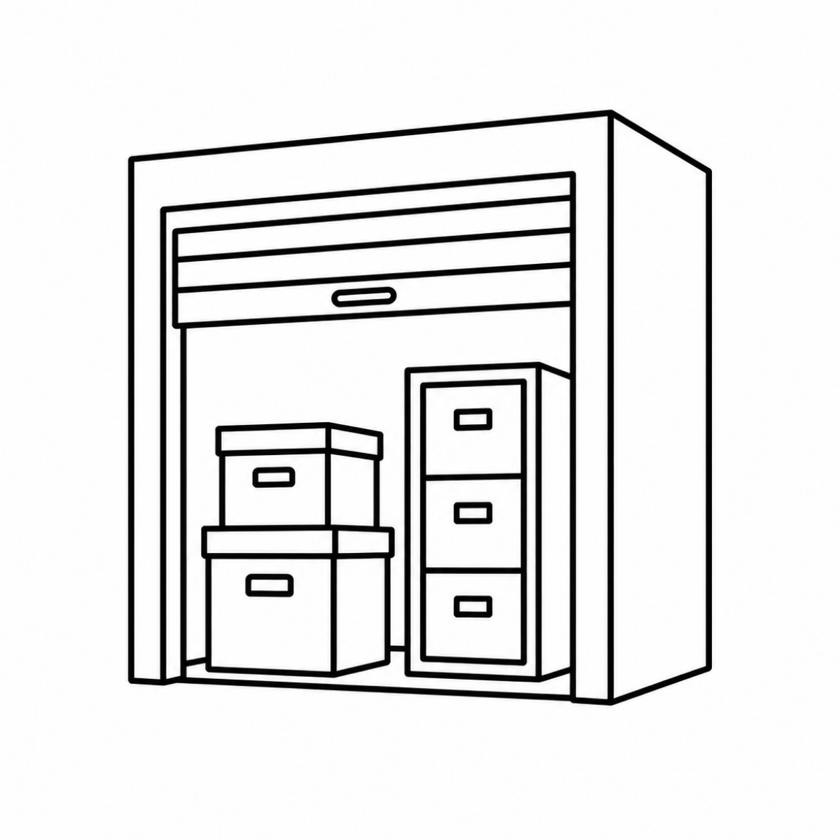 Business_Storage Business storage unit icon for Texas companies using Amy’s Attic Self Storage